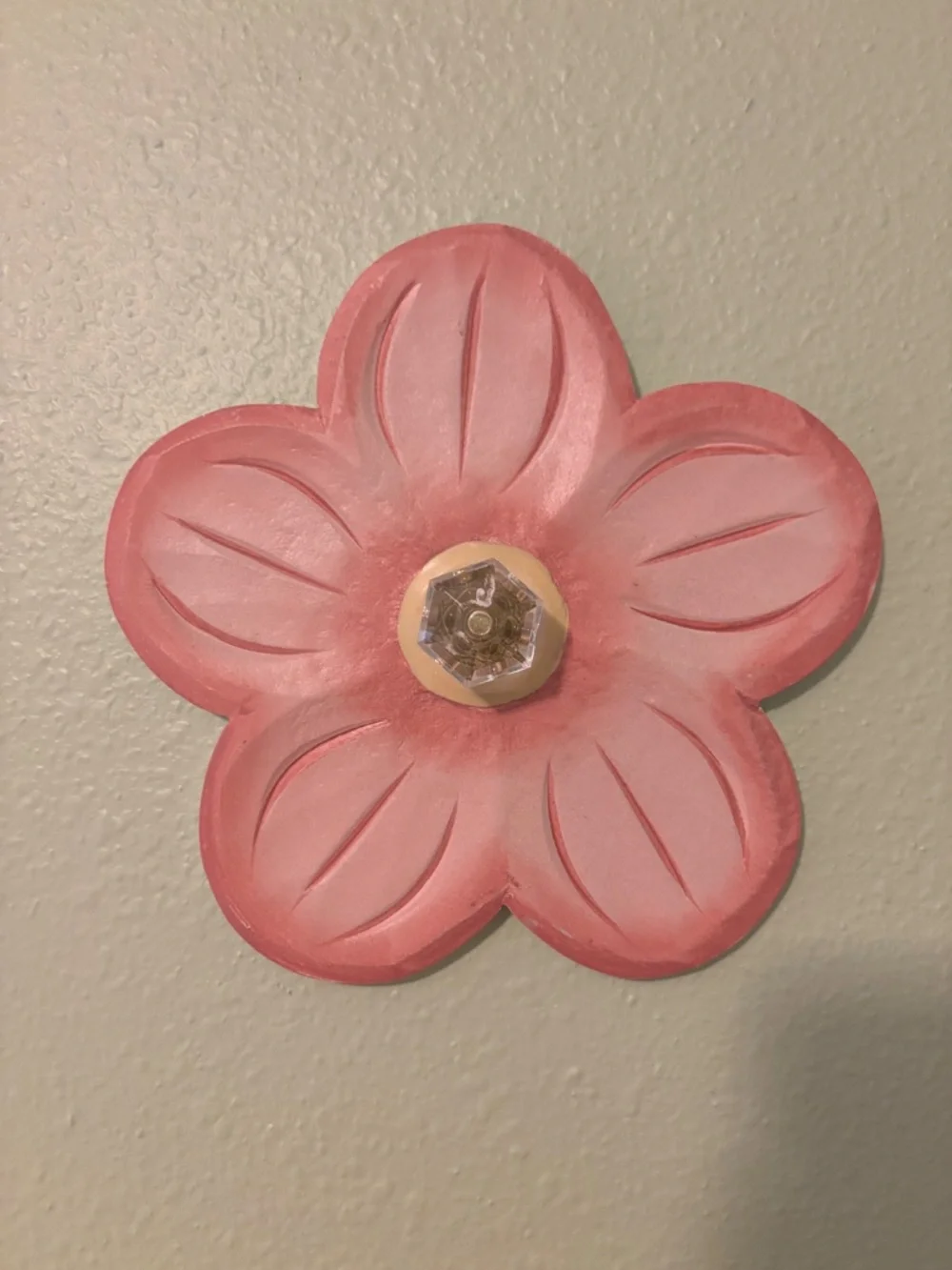 2 Decorative Flower Wall Hooks